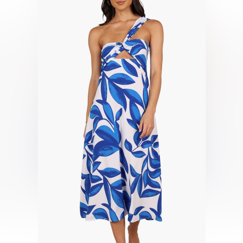 Freddie cut out one shoulder midi dress - petal and pup